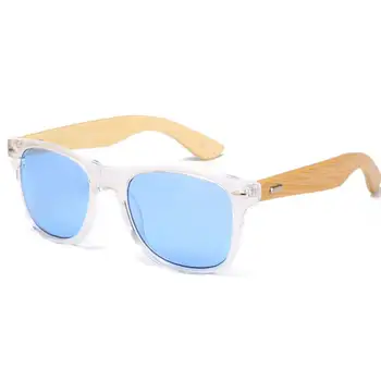 2019 calitate de Top Gradient de ochelari de soare Moda clasice neobișnuit lemn de bambus Pătrat de brand designer de bărbați razele femei ochelari de soare