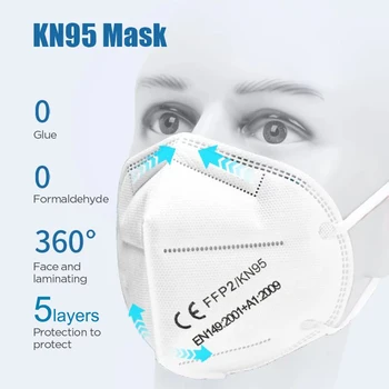 10-200pcs masca ffp2 kn95 faciale filtru maske Filtrare gura măști de praf respirat mascarillas ffp2reutilizable ffpp2 fpp2