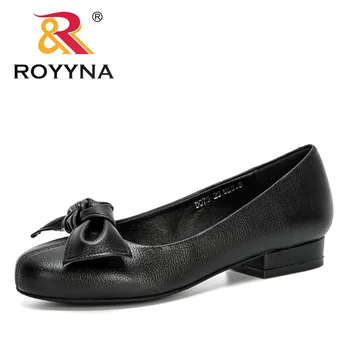 ROYYNA 2020 Noi Designeri Bowknot Pompe Tocuri mai mici Pantofi Femei Superficial Lucrare de Nunta Rochie Pantofi Doamnelor Zapatos Mujer Trendy