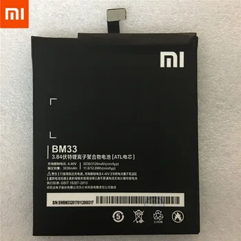 Original Pentru XIAOMI MI4i Baterie BM33 Pentru Xiao mi 4i Baterie celular smartphone-uri Xiaomi Înlocuirea Bateriei Batteria 3120mAh