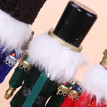 3pcs Ornamente de Crăciun, spărgătorul de Nuci Marionete Stil European Și American de Craciun Decoratiuni de Anul Nou Nuc Soldat Papusa