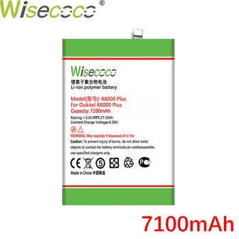 Wisecoco 7100mAh K6000PLUS Baterie Pentru Oukitel K6000 PLUS Telefonul In Stoc Baterie de Înaltă Calitate+Numărul de Urmărire