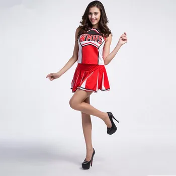 Baseball Majorete Glee Majoreta Costum de Aerobic de Îmbrăcăminte Uniforme pentru Spectacole de Halloween Fancy Rochie Marimea XS-XXL