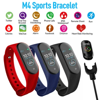 M4 Bluetooth Smartwatch Sport fitness Tracker Ceas Inteligent Bărbați Femei Brățară Inteligent pentru iPhone IOS Android 2020 Smart band