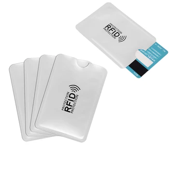 100 de Pc-uri RFID, NFC Karte Anti Degauss Hülse Banca Karte Kreditkarte Schützen Anti - scanare Karte Hülse Anti-magnetische Aluminiu
