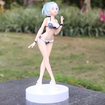 Anime:Viața într-o Lume Diferită de Zero Rem Bikini EXQ costum de Baie ver 22cm PVC Figura de Acțiune de Colectare model de jucărie