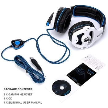 Gaming Headset USB de Înaltă Performanță cu Cască Căști Cu LED Micphone Pentru Professional Edition PC Gamer