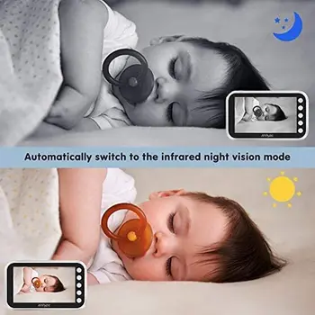 Video Wireless de Culoare Baby Monitor cu Camera de Supraveghere de Interior Wifi Bona de Securitate Electronice Babyphone Plâng copii de Hrănire