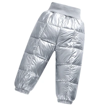 HH pentru Copii Pantaloni de Iarnă Fetele Add Bumbac Jos Îngroșa Baieti Casual Pantaloni Lungi Haine de Copii -30℃ Cald Pantaloni Impermeabil