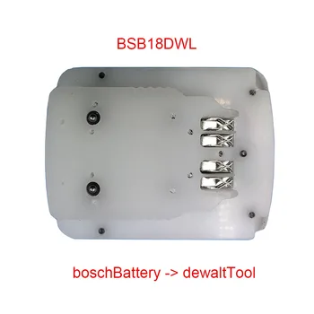 Dawupine BSB18DWL Adaptor Convertor Junglă Utilizare Bosch 18V Li-ion Pentru Dewalt 18V 20V Instrument Înlocui DCB184 DCB205
