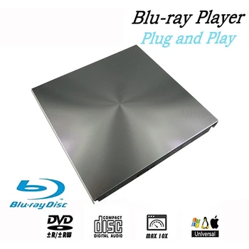 Extern 3D Blu-Ray DVD Drive USB 3.0 BD CD DVD Burner Player Scriitor Cititor pentru Mac OS Windows 7/8.1/10/Linxus,Laptop,PC