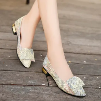 YOUYEDIAN Femei Pantofi Destul de Primavara Culori Amestecate Pantofi de sex Feminin Culori Subliniat Pompe Strappy sandale plus dimensiune #w30