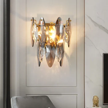 Noile led-uri moderne de cristal lampă de perete de Interior decor acasă tranșee de perete camera de zi dormitor noptieră baie coridor de lampa cu lumini de perete