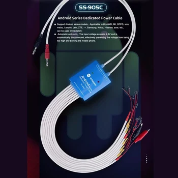 SS-905C mobil Android boot up linie pentru Samsung Huawei vivo Xiaomi, OnePlus aprovizionare test de control cablu alimentare Acumulator Linie