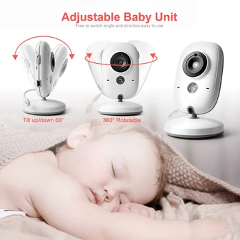 VB603 Wireless Baby Monitor cu 3.2 inch LCD de Securitate Viziune de Noapte Temperatura Video Camera Color de Supraveghere Camera de Securitate
