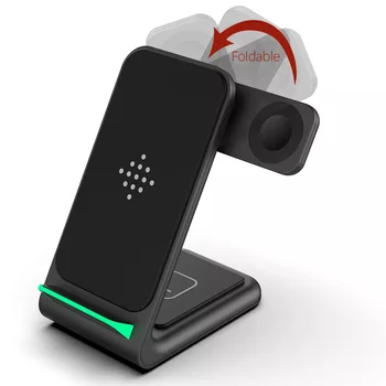 Rapid Încărcător Wireless Pentru Iphone 12 12 Pro Max Pliabil Wireless Stație de Încărcare Pad Pentru Airpods Pro iWatch Nouă Listă
