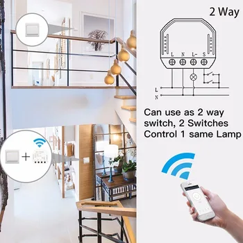 DIY WiFi Inteligent de Lumină LED intrerupator Inteligent Viața Regulator / Tuya APP Control de la Distanță 1/2 Comutator Mod de Lucru cu Alexa De la Google