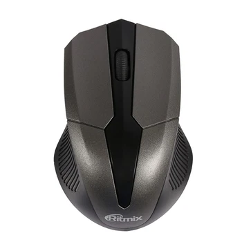 Ritmix RMW-560 mouse, wireless, optic, 1000 dpi, 2xAAA (nu sunt incluse), USB, negru-gri 4097932