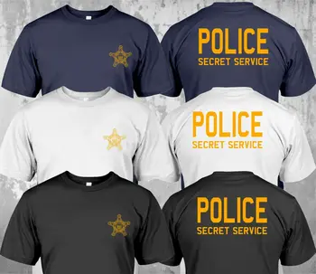Nou De Poliție La Serviciul Secret Militar Al Statelor Unite Forțelor Speciale Personalizate T-Shirt Dublu Partea 2019 Bumbac Casual Topuri Imprimate Tee