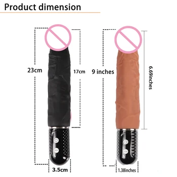 Realist piele penetrare penis baterie vibrator vibrator bagheta magica jucarii sexuale pentru femei falus silicon adulți produse intime