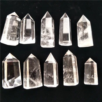 10 bucăți mari naturale cristal de cuarț pur puncte de vindecare de cristal turnul Transparent Reiki, feng shui de calitate superioară