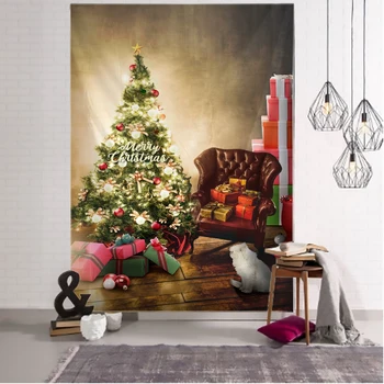 Pomul de crăciun de Artă Acasă Agățat de Perete Tapiserie de Perete Ornamente de Craciun Decor de Perete Decor Acasă Zăpadă pentru Camera de Camin de Crăciun
