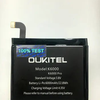 AVY Baterie Pentru Oukitel K6000 Pro K6000pro telefon Mobil baterie Reîncărcabilă Li-ion 6000mAh de Testare