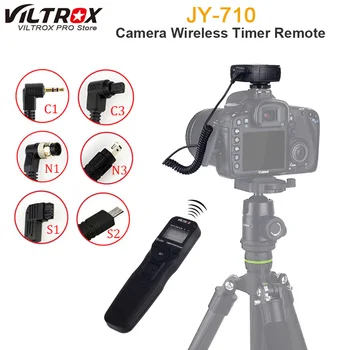 Viltrox JY-710 aparat de Fotografiat fără Fir Timer Remote Shutter Release Cablu de Control pentru Canon Nikon Pentax, Panasonic, Sony A6000 A7 A6300