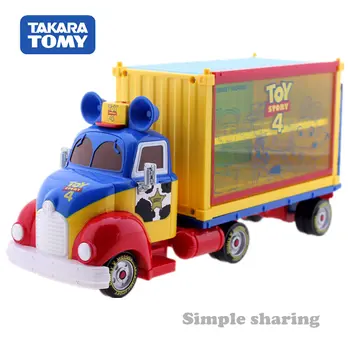 TAKARA TOMY Tomica Pixar Disney Motoare Toy Story 4 Figura Anime Portbagaj Kit Model de turnat sub presiune, Copilul Pop pentru Copii Păpuși Marionete Amuzant