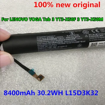 Original Nou 3.6 V 8400mAh 30.2 WH L15D3K32 Tableta Bateriei Pentru LENOVO YOGA Tab 3 YT3-X50F 3 YT3-X50M