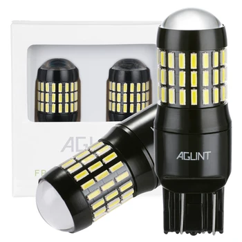 AGLINT 2 BUC T20 7443 W21W 7440 LED-uri Auto Becuri Folosi pentru Auto Lumina de Semnalizare, Lumina de Frână Coada de Rezervă Marșarier Lumini Alb 12-24V