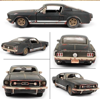 1:24 1967 FORD Mustang GT Vechi Vintage turnat sub presiune Model de Masina de Jucarie pentru Cadou