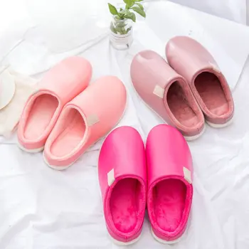 Papuci pantofi Barbati pentru Femei Papuci de Casă papuci din Piele, Bumbac, Blana Etaj Încălțăminte Slide-uri de sex Masculin Casa Pantofi