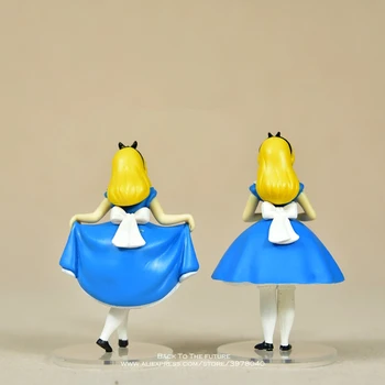 Disney Alice în țara Minunilor 3pcs/set 7-9cm Figura de Acțiune Anime Mini Decor din PVC Colecție de Figurine model de Jucărie pentru copii