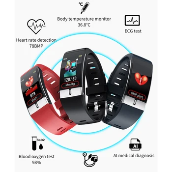 MNWT Moda E66 Ceas Inteligent IP68 rezistent la apa Barbati Sport Bluetooth Smartwatch Fitness Tracker Monitor de Ritm Cardiac Pentru Android IOS