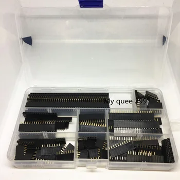 120Pcs 2.54 mm Drept Singur Rând PCB Bord de sex Feminin Pin Header Soclu Conector Bandă Sortiment Kit pentru Arduino Prototip Scut