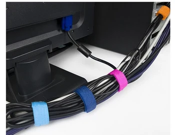 100buc/pachet de Colorat Reutilizabile Nailon Magic Bandă Cârlig Buclă de Cablu Cablu Legături Ordonat Curele Organiza