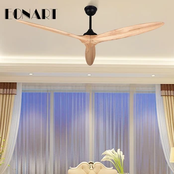 EONART 60 Inch moderne fără lumină ventilator de tavan cu control de la distanță de moda ventilator dc pentru decor lemn ventilatoare de tavan pentru acasă