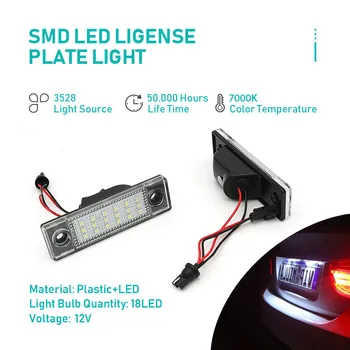 2 buc 18 LED-uri Bec Numărul de înmatriculare lumini Spate Camion Remorcă Auto de Lumină Lampă Pentru Chevrolet Cruze Accesorii Auto