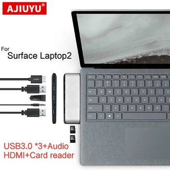 AJIUYU Hub USB Pentru Microsoft Surface Laptop 2 Dock Adaptor USB3.0 la HDMI Micro SD TF Card reader laptop2 Multi docking Splitter