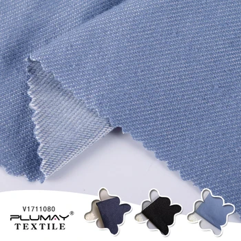 CVC bumbac poliester tricot jean dungă diagonală 4 Mod de tesatura Elastica pentru haina sacou pantaloni de jumătate(1/2) curte