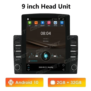 Stil Vertical 2G+32G 9/10.1 INCH Android 10 Universal Auto 2Din RadioGPS Navigare Autoradio Multimedia DVD Player WIFI BT