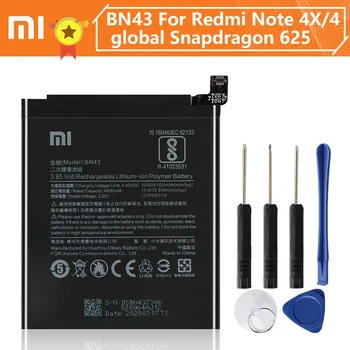 Xiao Mi Xiaomi BN43 Bateria Telefonului Pentru Xiao mi Redmi Note4X Hongmi Note 4X Versiunea Standard Redrice BN43 4000mAh Original +Instrument