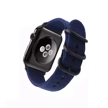 Alternative Apple Watchband Panza Negru Cataramă de Ceas Militar de Camuflaj Curea Nailon Ceas Trupa 38/42mm 40/44mm