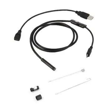 1M/1,5 M/2M/3,5 M 7mm Lentile HD 480P USB OTG Șarpe Endoscop Impermeabil 6 Led-uri de Inspecție Țeavă Camera Endoscop Pentru Telefonul Android PC