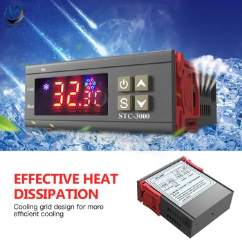 Temperatura Instrumente Termometru STC-3000 LCD Digital Termometru Higrometru Controler de Temperatura cu Senzor de Umiditate Metru