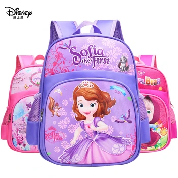 Desene animate Disney ghiozdan Frozen elsa si Anna fete drăguț școala primară sac de reducere a sarcinii grădiniță guardian rucsac