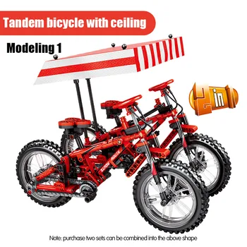 Orașul Creator de Biciclete Mountain Bike Model de Blocuri de Constructii Tehnice Biciclete Combinație Masina de BRICOLAJ Cărămizi de Jucărie pentru Băieți Cadou