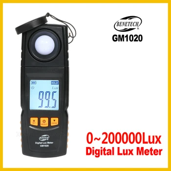 Digital Lux Contor de Lumină USB LCD backlight Fotometru Portabil de Până la 200.000 de Lux Meter GM1020 -BENETECH