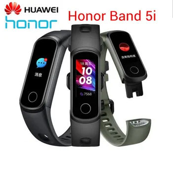 Original Huawei Honor Band 5i Brățării Inteligente AMOLED de Oxigen din Sange Ceas Inteligent care Rulează Tracker Memento Apel Somn de Fitness Swimmi